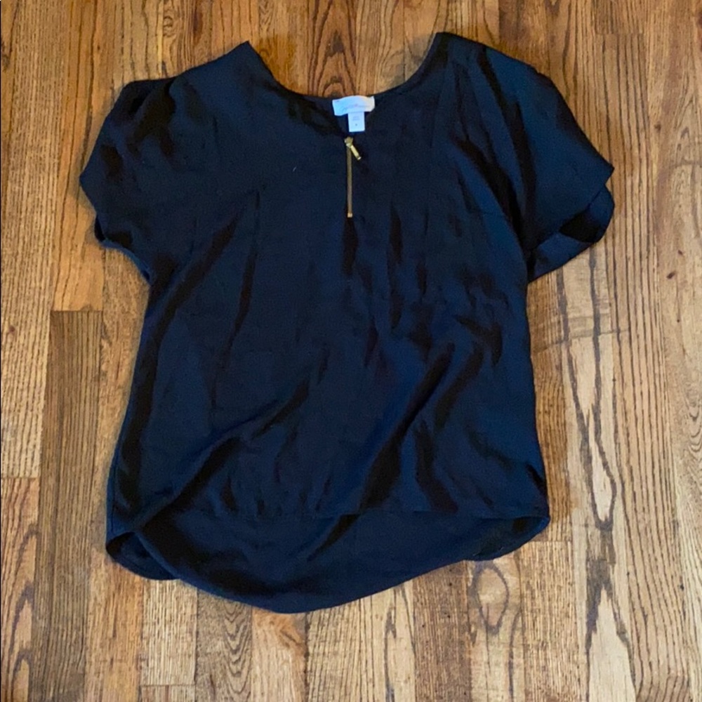 Airy, black blouse